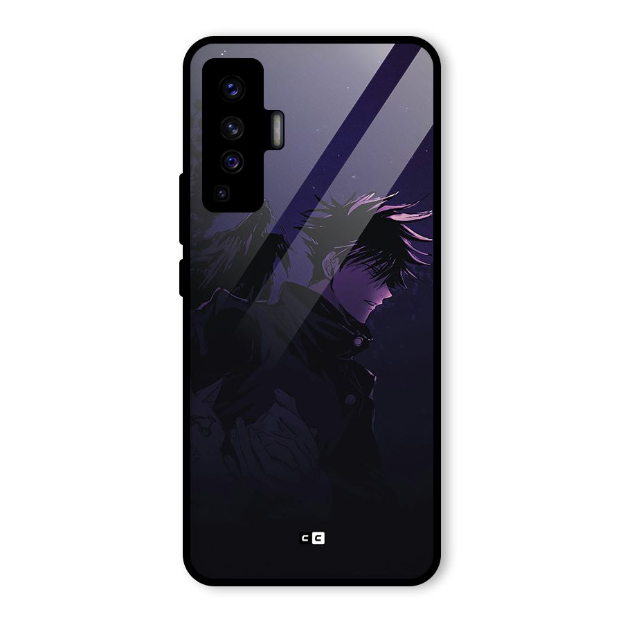 Fushiguro Demon Crows Glass Back Case for Vivo X50