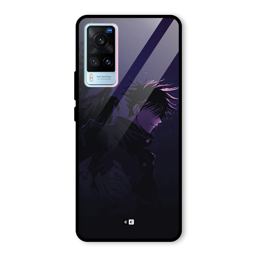 Fushiguro Demon Crows Glass Back Case for Vivo X60