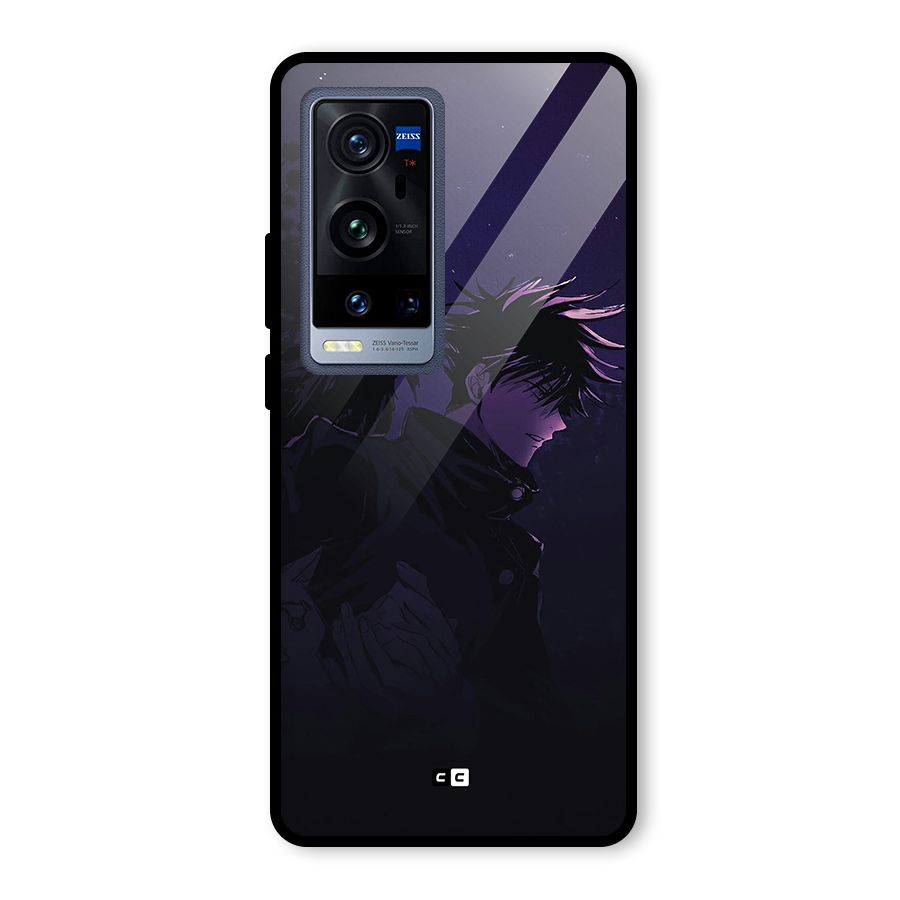 Fushiguro Demon Crows Glass Back Case for Vivo X60 Pro Plus