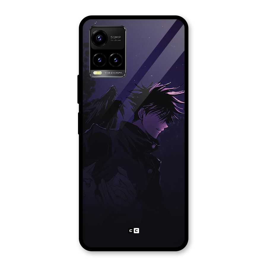 Fushiguro Demon Crows Glass Back Case for Vivo Y21T