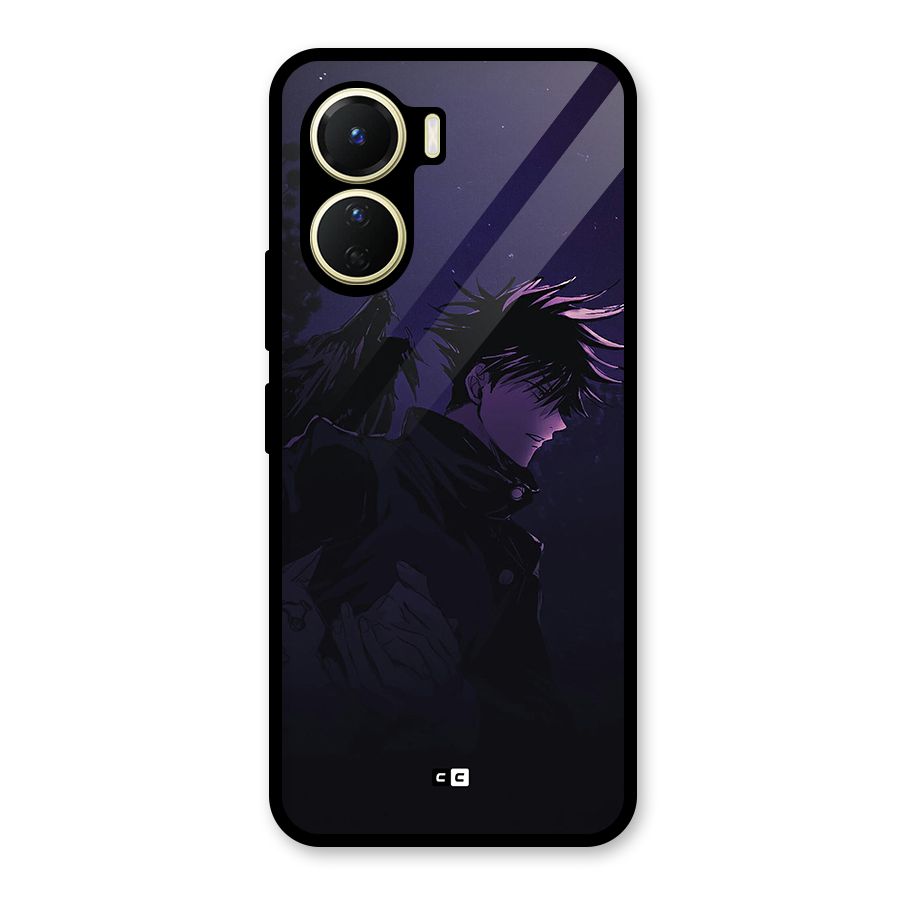 Fushiguro Demon Crows Glass Back Case for Vivo Y56