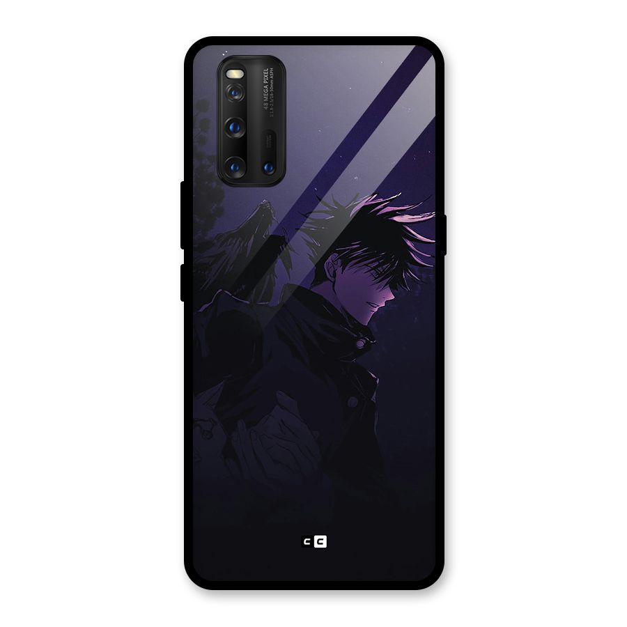 Fushiguro Demon Crows Glass Back Case for Vivo iQOO 3