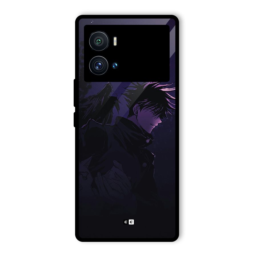Fushiguro Demon Crows Glass Back Case for Vivo iQOO 9 Pro