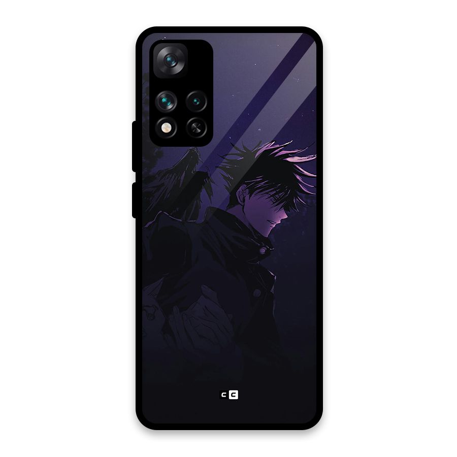 Fushiguro Demon Crows Glass Back Case for Xiaomi 11i HyperCharge 5G
