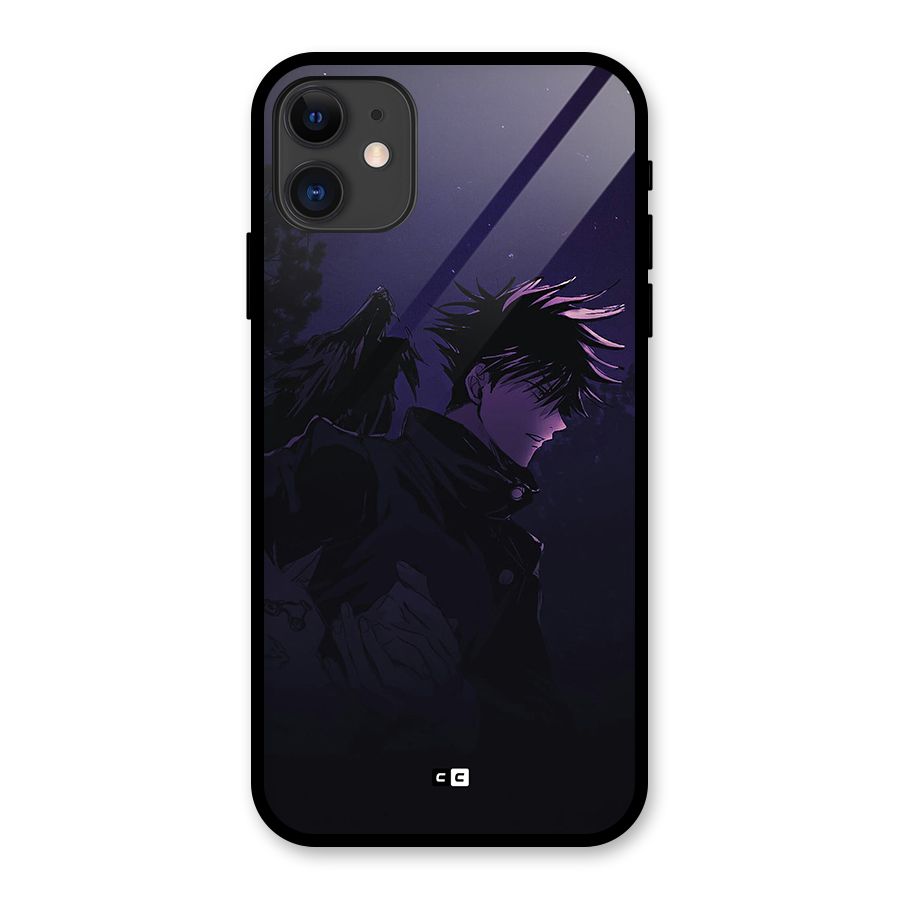 Fushiguro Demon Crows Glass Back Case for iPhone 11