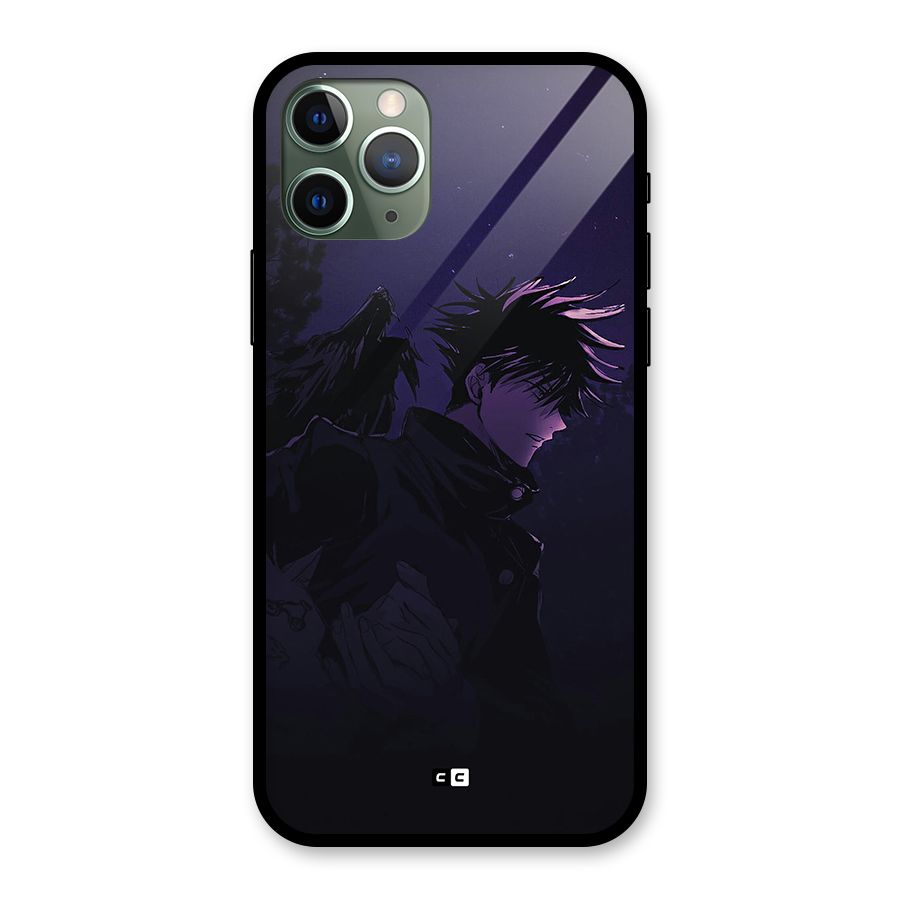 Fushiguro Demon Crows Glass Back Case for iPhone 11 Pro