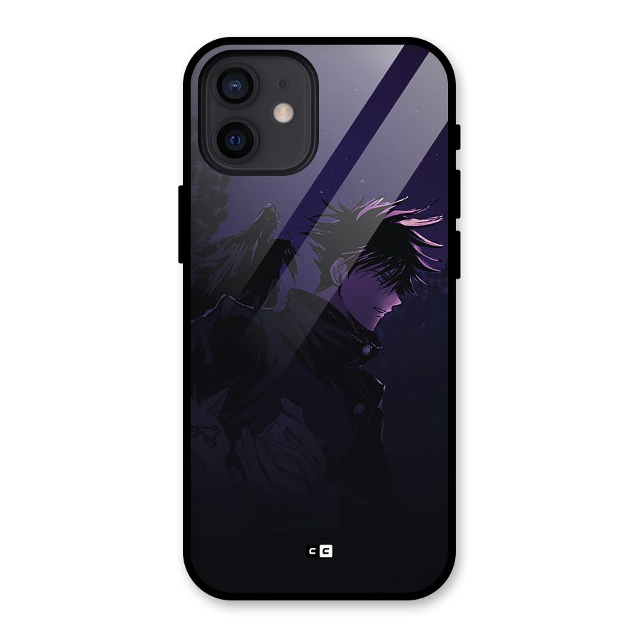 Fushiguro Demon Crows Glass Back Case for iPhone 12