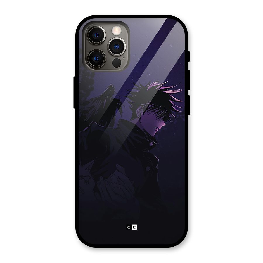 Fushiguro Demon Crows Glass Back Case for iPhone 12 Pro