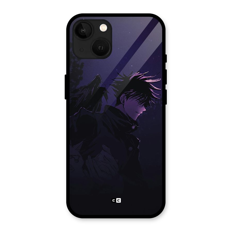Fushiguro Demon Crows Glass Back Case for iPhone 13