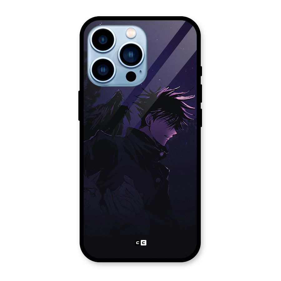 Fushiguro Demon Crows Glass Back Case for iPhone 13 Pro