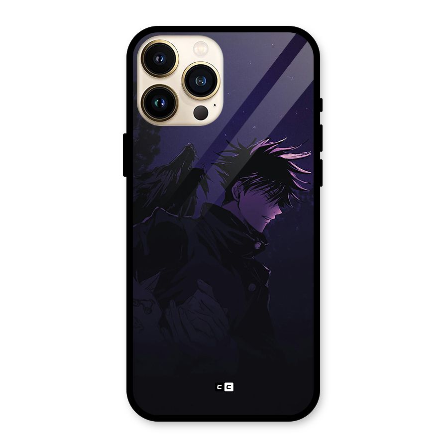 Fushiguro Demon Crows Glass Back Case for iPhone 13 Pro Max