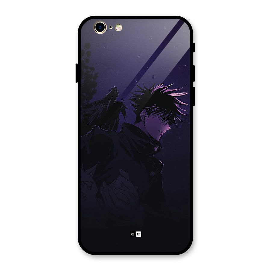 Fushiguro Demon Crows Glass Back Case for iPhone 6 6S