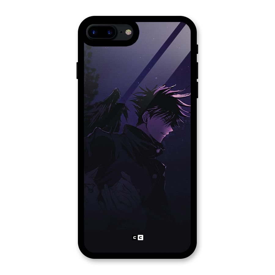 Fushiguro Demon Crows Glass Back Case for iPhone 8 Plus