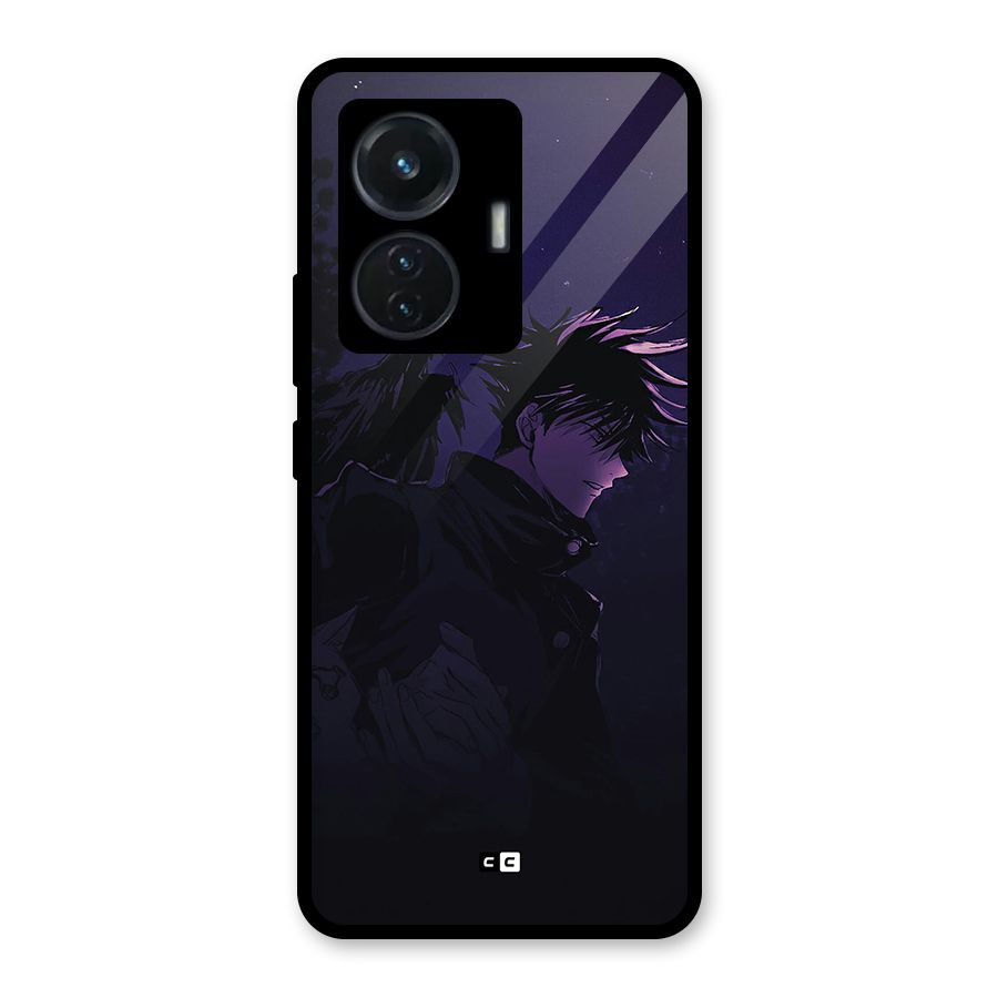 Fushiguro Demon Crows Glass Back Case for iQOO Z6 44W