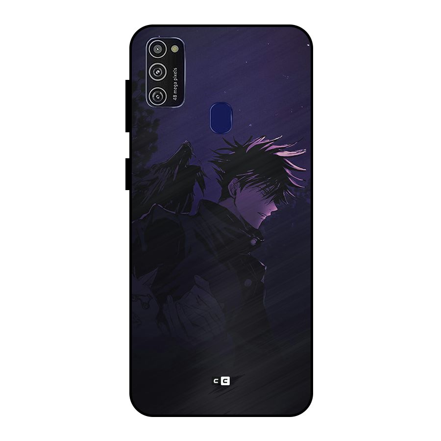 Fushiguro Demon Crows Metal Back Case for Galaxy M21