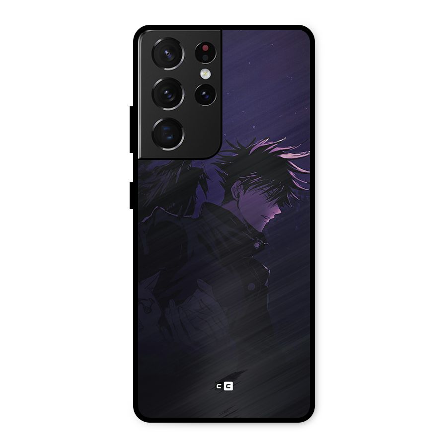 Fushiguro Demon Crows Metal Back Case for Galaxy S21 Ultra 5G