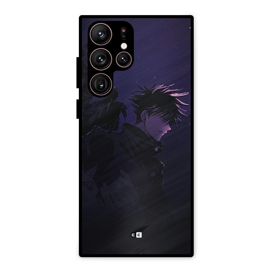 Fushiguro Demon Crows Metal Back Case for Galaxy S22 Ultra 5G