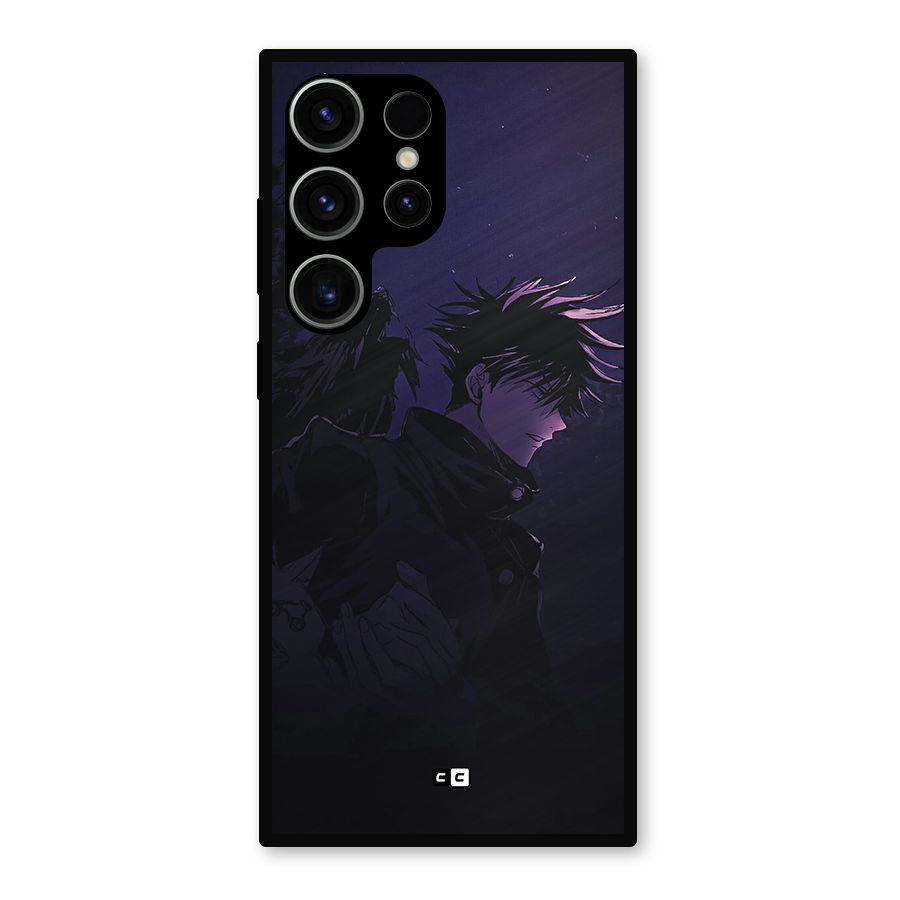 Fushiguro Demon Crows Metal Back Case for Galaxy S23 Ultra