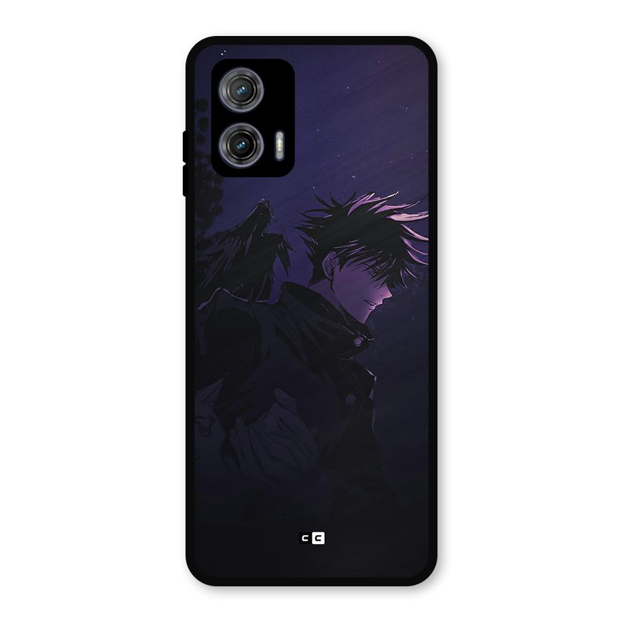 Fushiguro Demon Crows Metal Back Case for Moto G73
