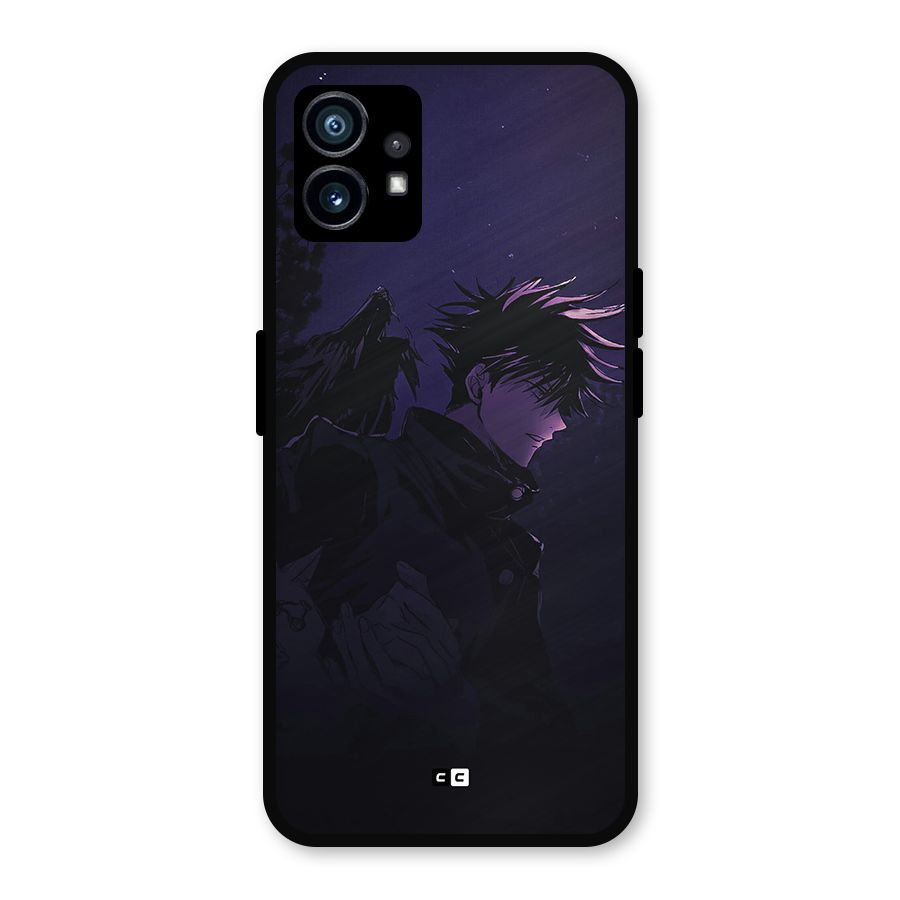 Fushiguro Demon Crows Metal Back Case for Nothing Phone 1