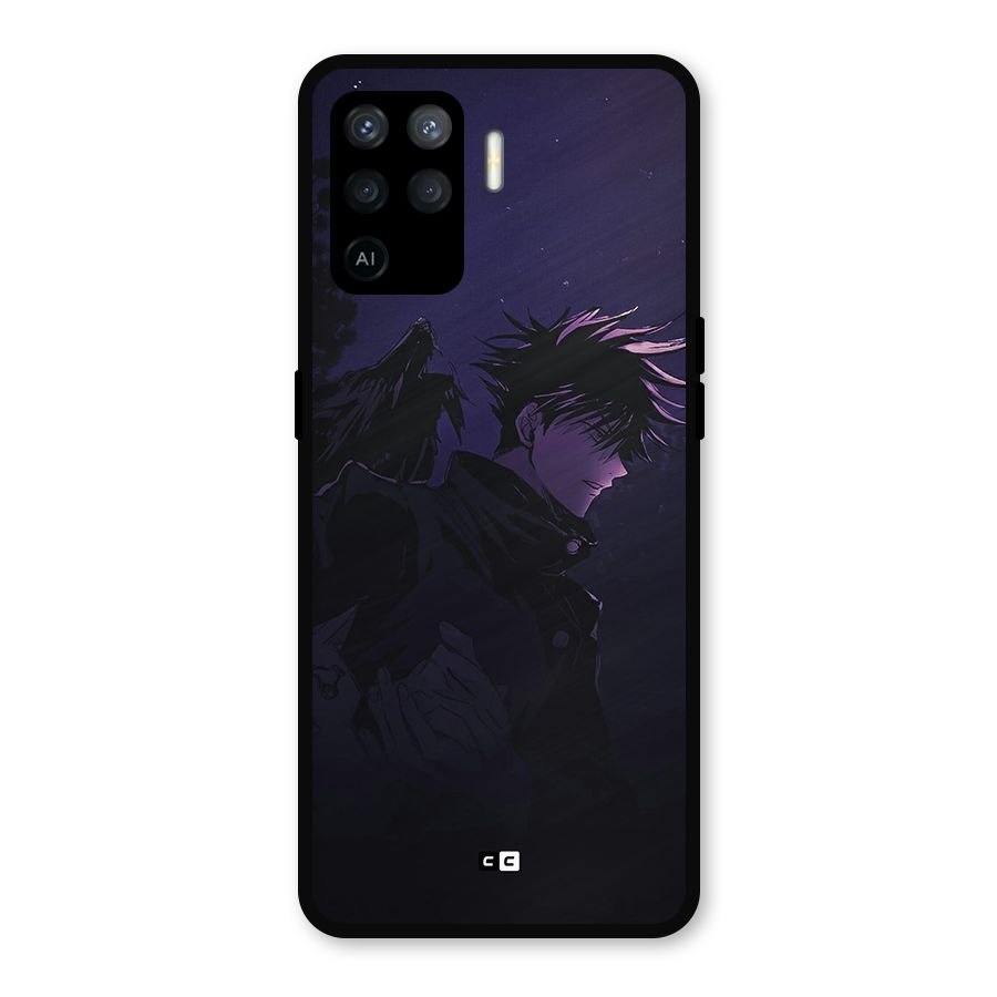 Fushiguro Demon Crows Metal Back Case for Oppo F19 Pro