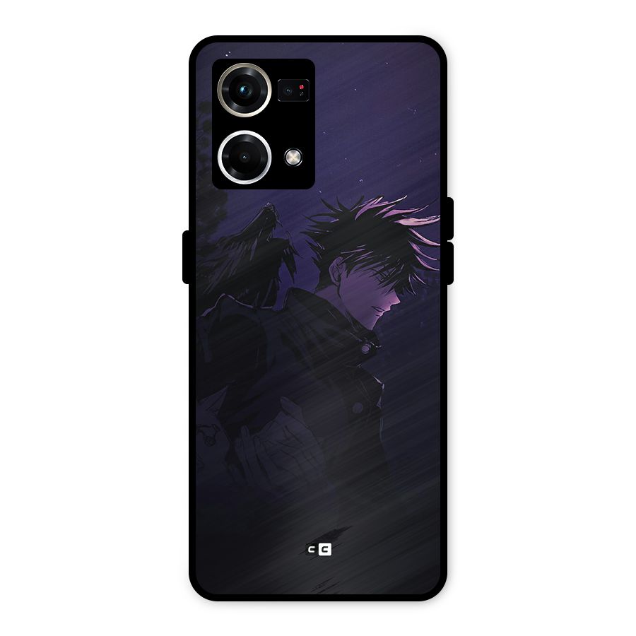 Fushiguro Demon Crows Metal Back Case for Oppo F21 Pro 4G