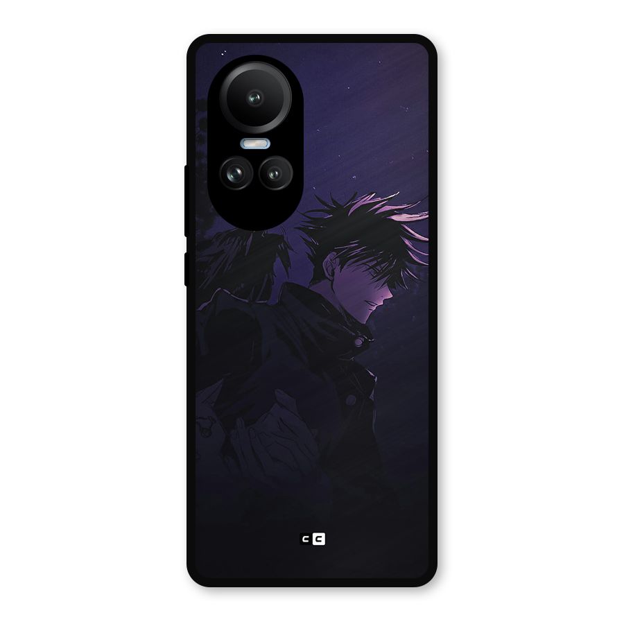Fushiguro Demon Crows Metal Back Case for Oppo Reno10 Pro