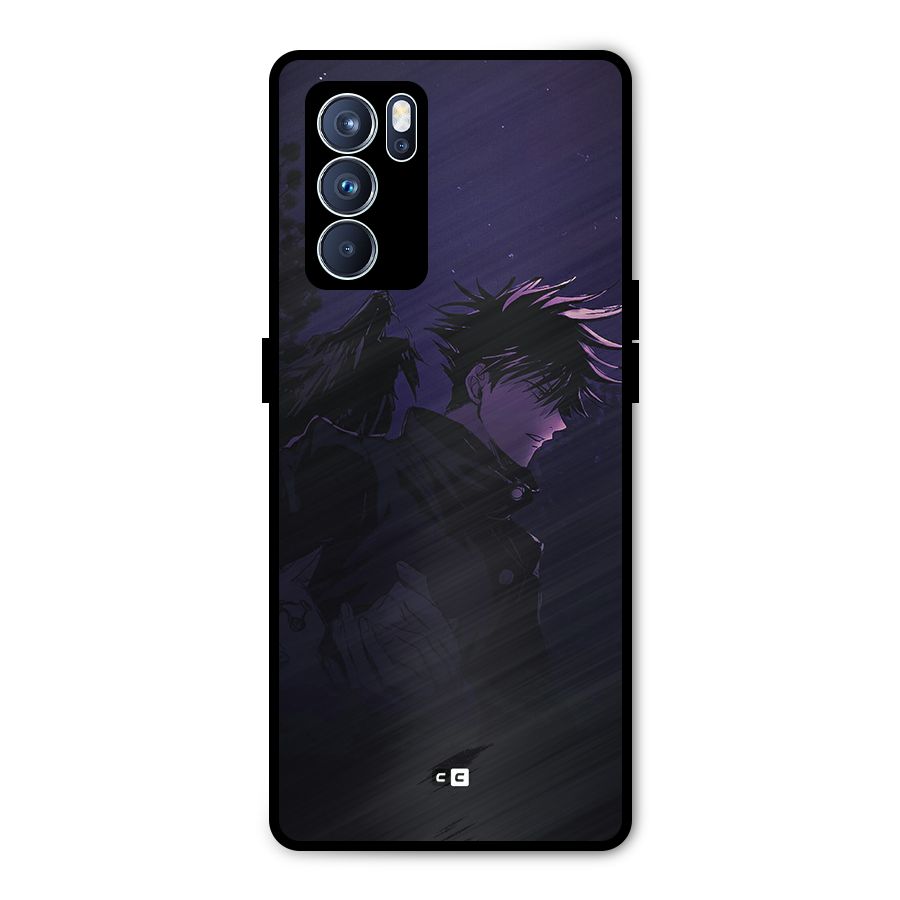Fushiguro Demon Crows Metal Back Case for Oppo Reno6 Pro 5G