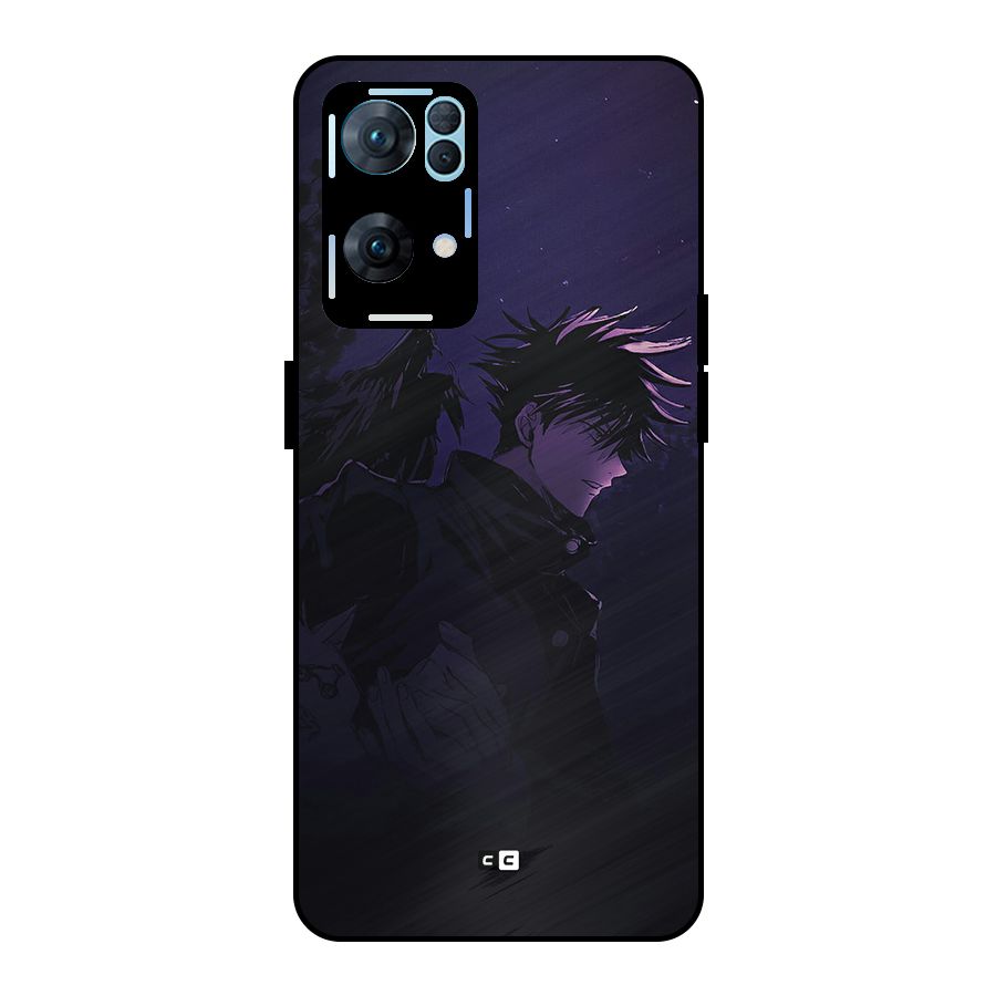 Fushiguro Demon Crows Metal Back Case for Oppo Reno7 Pro 5G