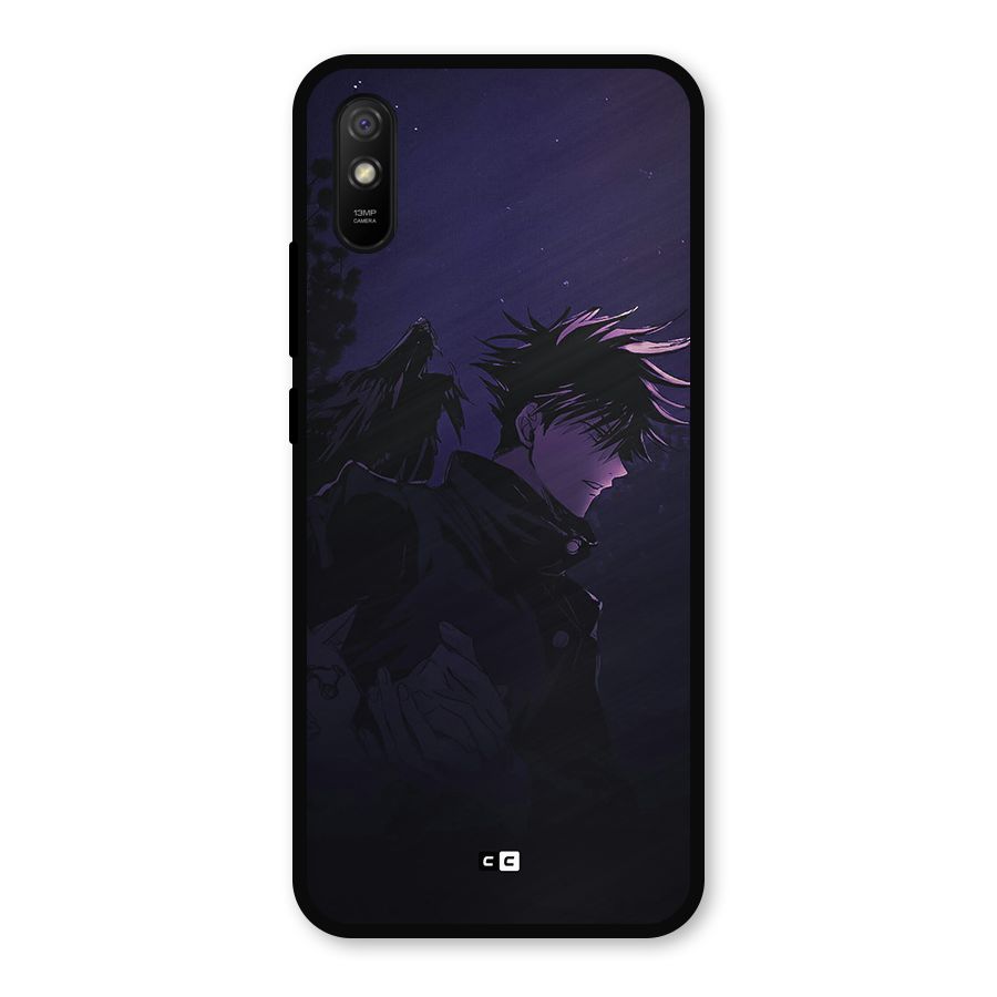 Fushiguro Demon Crows Metal Back Case for Redmi 9a