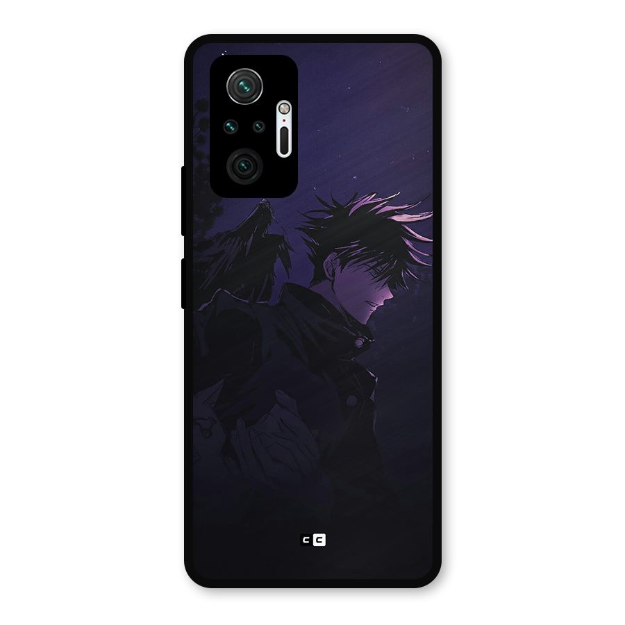 Fushiguro Demon Crows Metal Back Case for Redmi Note 10 Pro