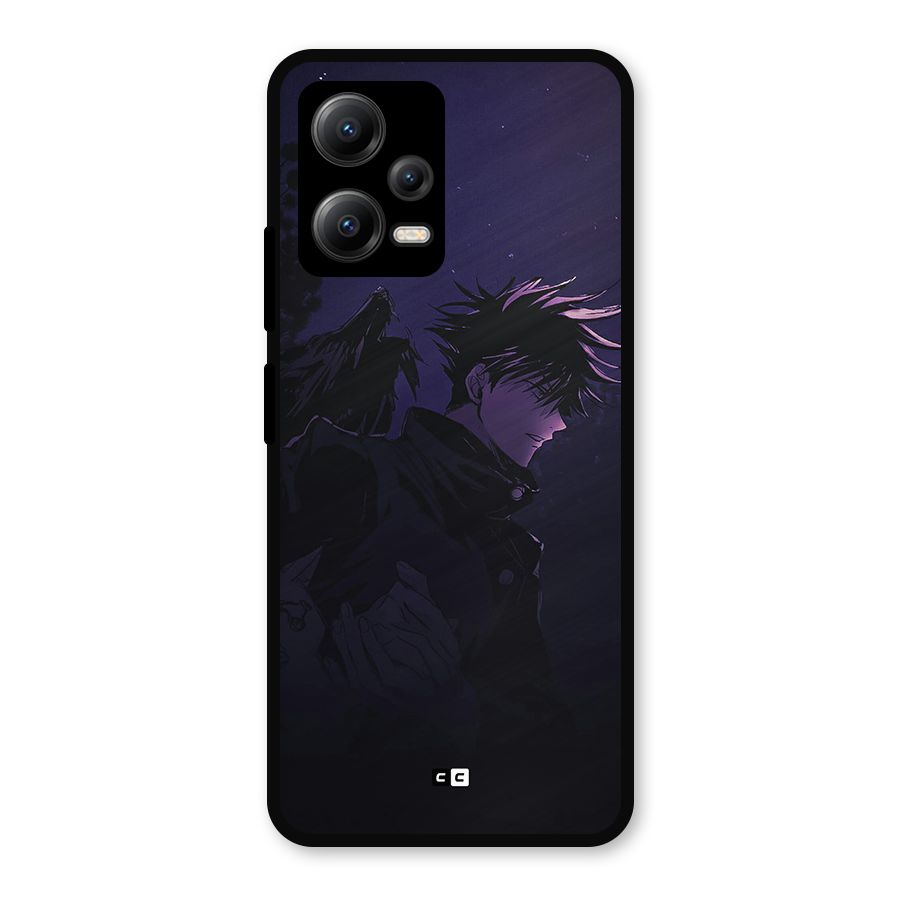 Fushiguro Demon Crows Metal Back Case for Redmi Note 12 5G