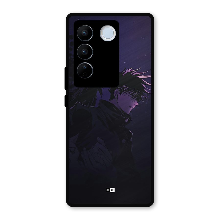 Fushiguro Demon Crows Metal Back Case for Vivo V27