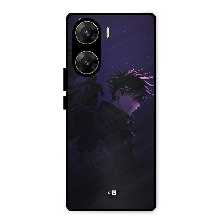 Fushiguro Demon Crows Metal Back Case for Vivo V29e