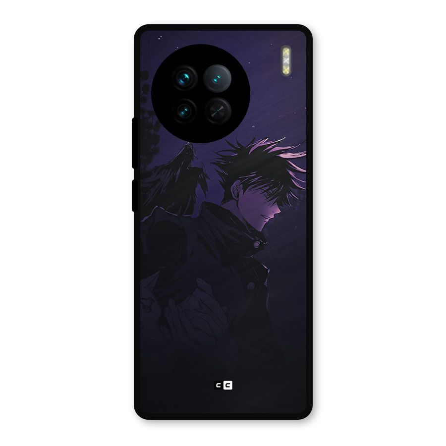 Fushiguro Demon Crows Metal Back Case for Vivo X90