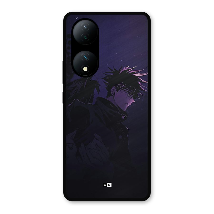 Fushiguro Demon Crows Metal Back Case for Vivo Y100a