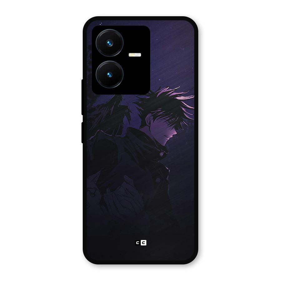 Fushiguro Demon Crows Metal Back Case for Vivo Y22