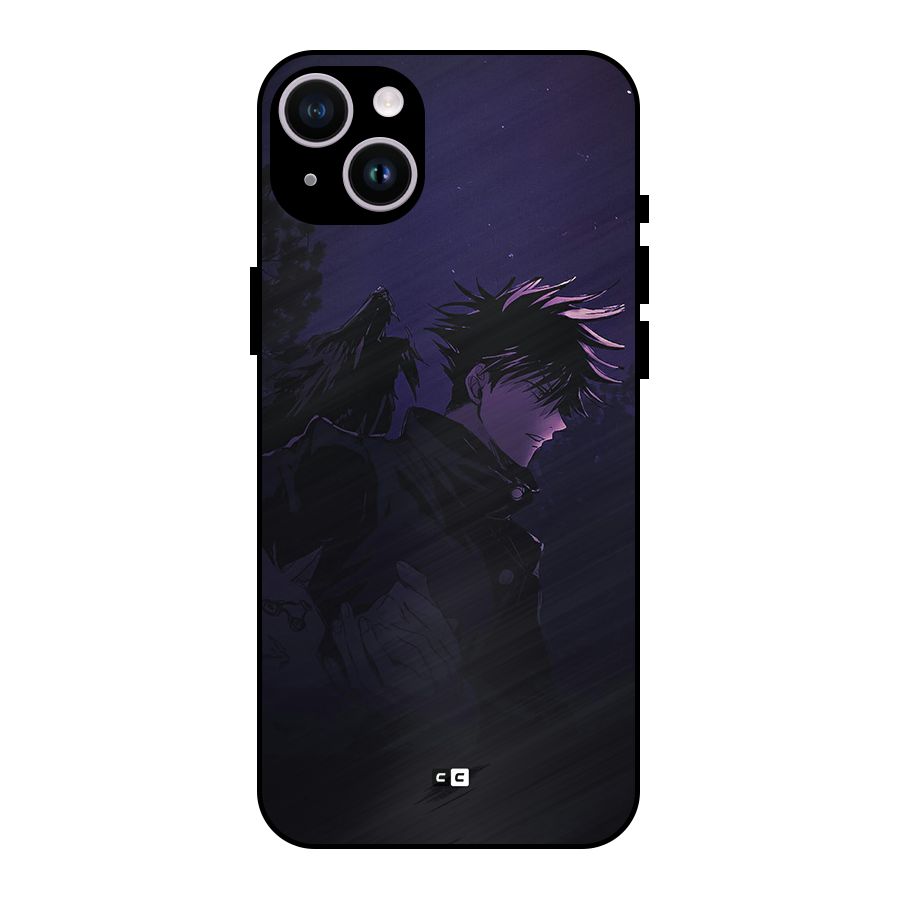 Fushiguro Demon Crows Metal Back Case for iPhone 14 Plus