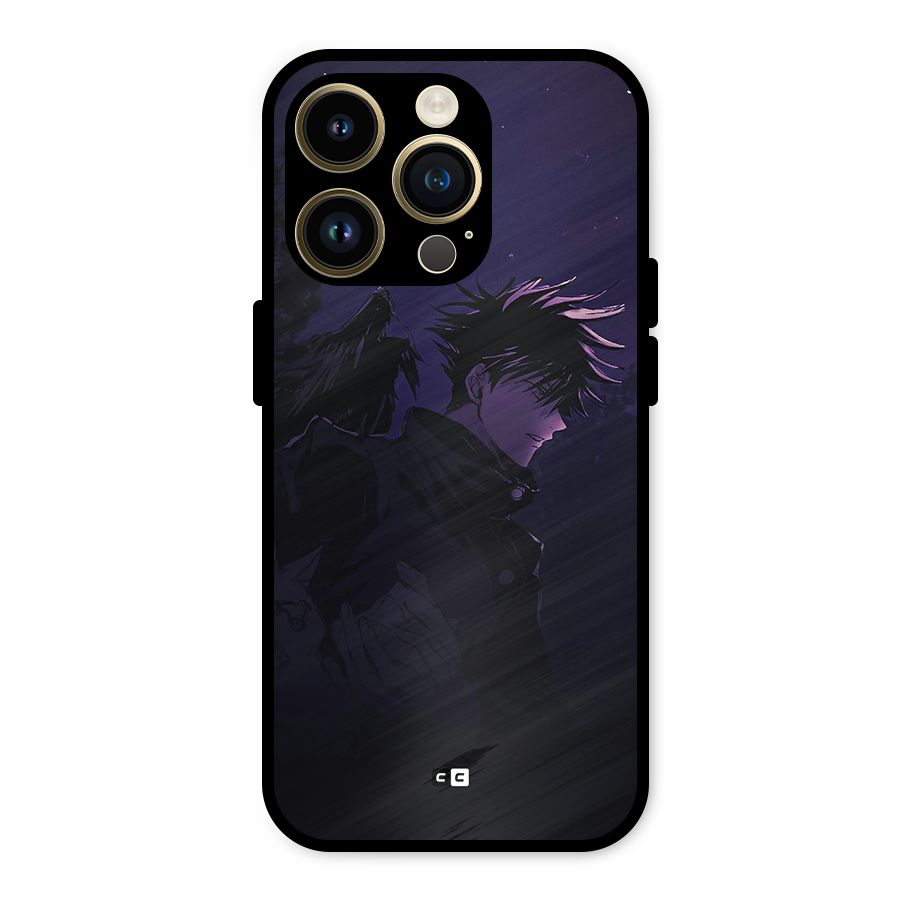 Fushiguro Demon Crows Metal Back Case for iPhone 14 Pro