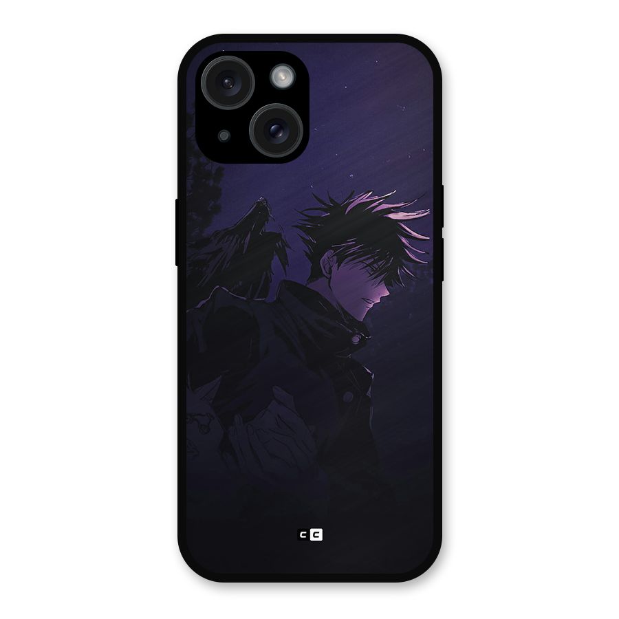 Fushiguro Demon Crows Metal Back Case for iPhone 15