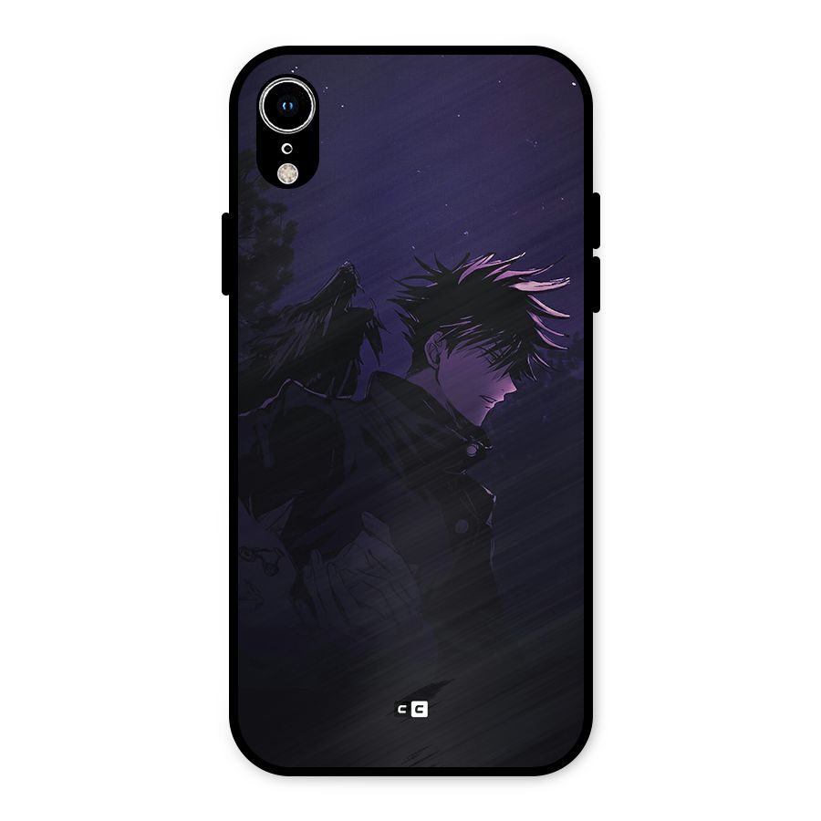 Fushiguro Demon Crows Metal Back Case for iPhone XR
