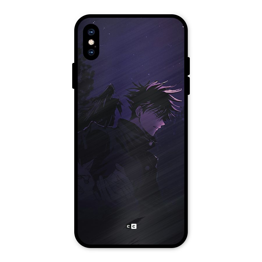 Fushiguro Demon Crows Metal Back Case for iPhone XS Max
