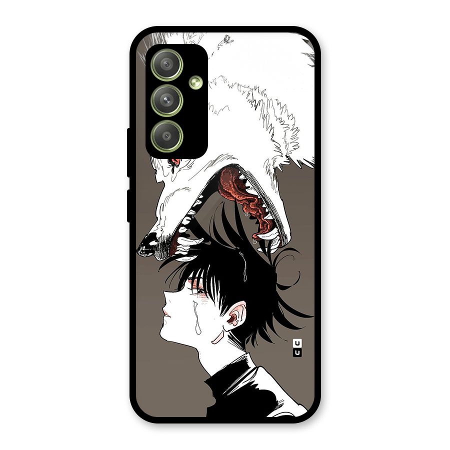 Fushiguro Demon Dog Glass Back Case for Galaxy A54