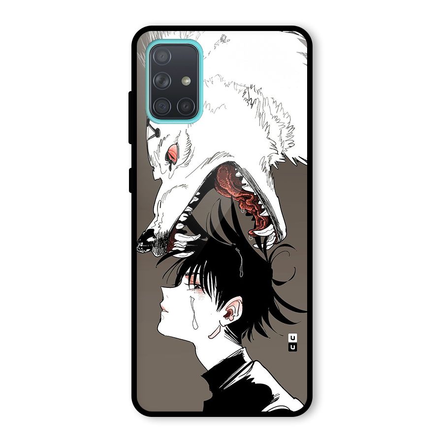Fushiguro Demon Dog Glass Back Case for Galaxy A71