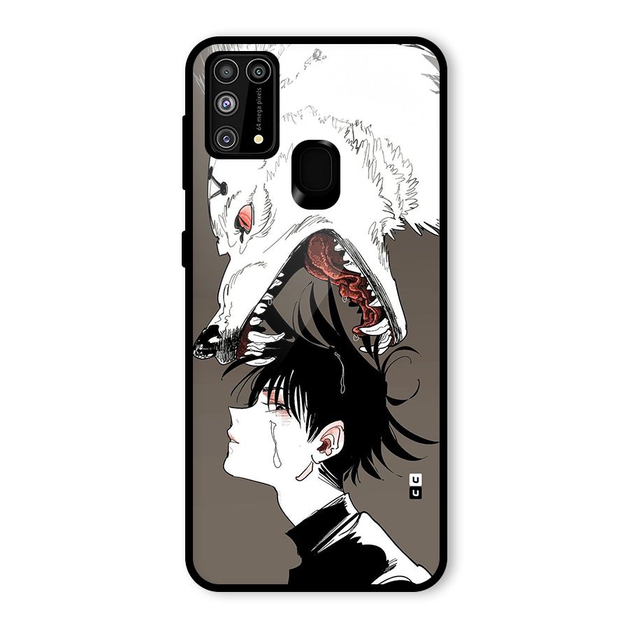 Fushiguro Demon Dog Glass Back Case for Galaxy F41