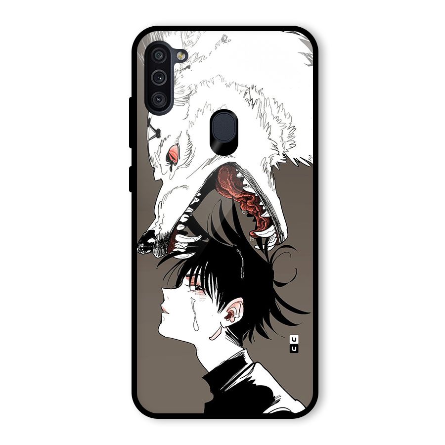 Fushiguro Demon Dog Glass Back Case for Galaxy M11