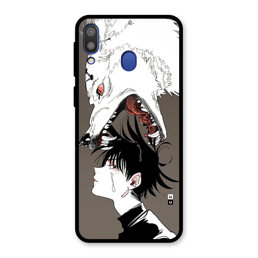 Fushiguro Demon Dog Glass Back Case for Galaxy M20