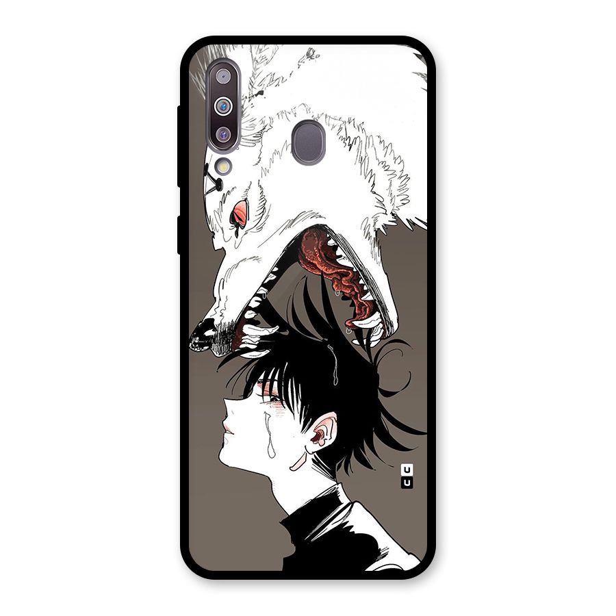 Fushiguro Demon Dog Glass Back Case for Galaxy M30