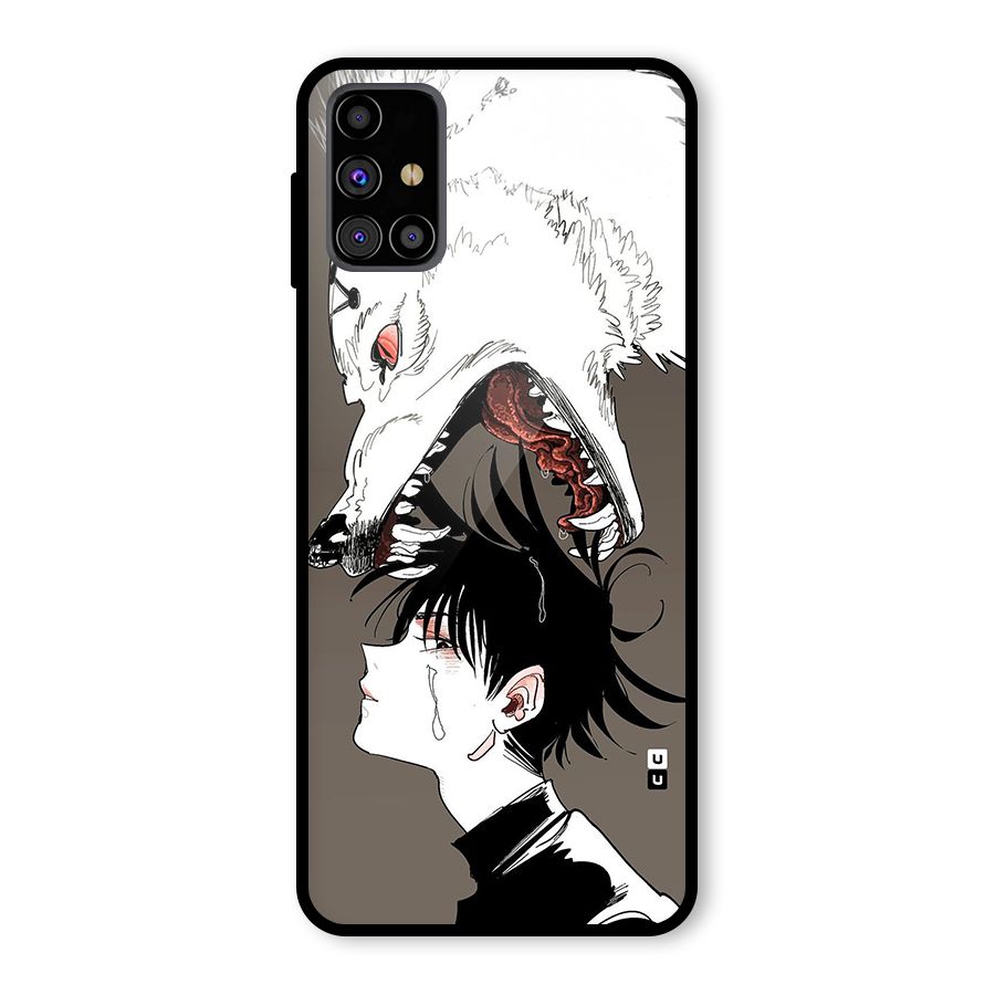 Fushiguro Demon Dog Glass Back Case for Galaxy M31s