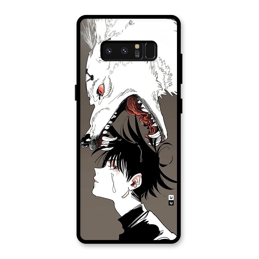 Fushiguro Demon Dog Glass Back Case for Galaxy Note 8